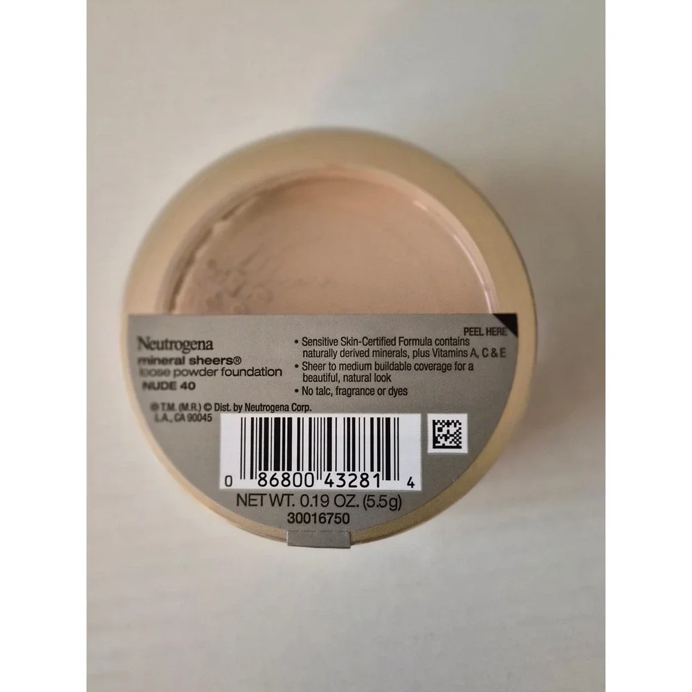 2x Neutrogena Mineral Sheers Loose Powder Foundation Nude 40 0.19oz New